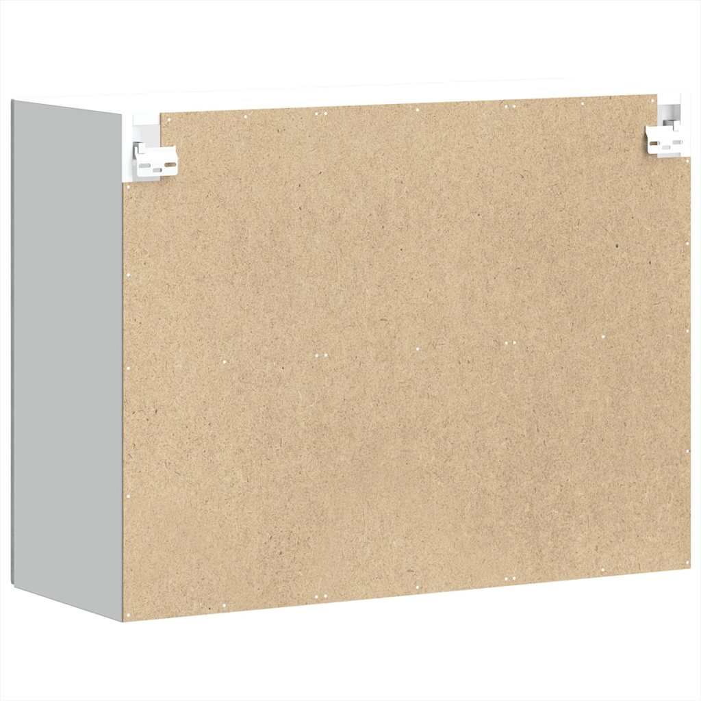 Pensile da Cucina con Porta in Vetro Kalmar Grigio Cemento - homemem39