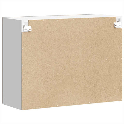 Pensile da Cucina con Porta in Vetro Kalmar Rovere Fumo - homemem39