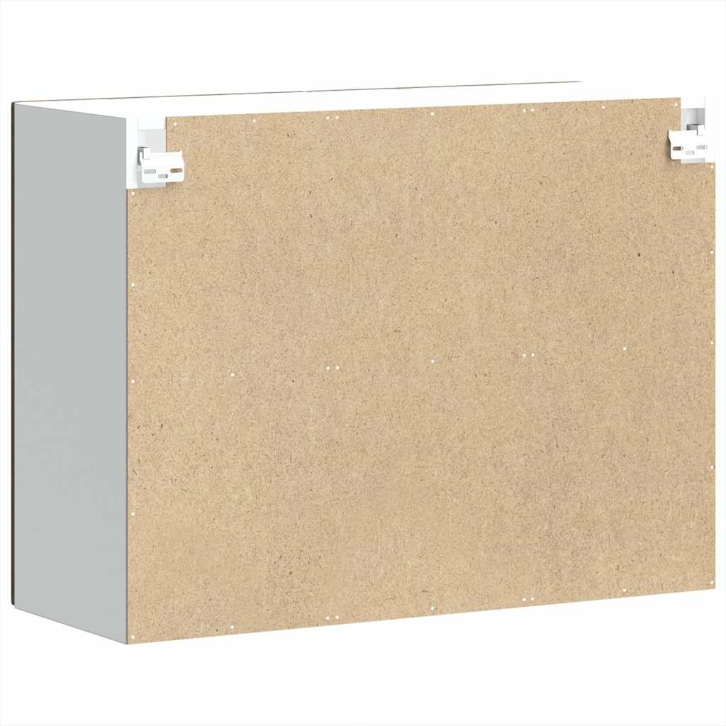 Pensile da Cucina con Porta in Vetro Kalmar Rovere Marrone - homemem39