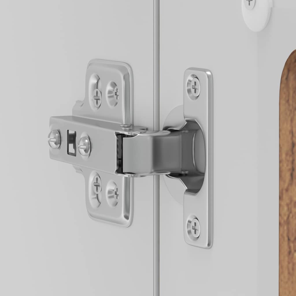 Pensile da Cucina con Porta in Vetro Kalmar Legno Vecchio - homemem39