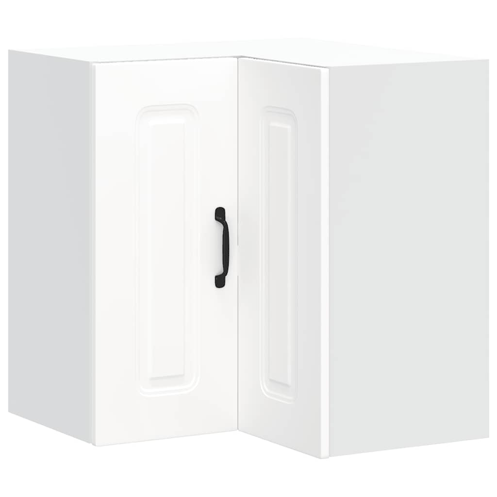 Pensile da Cucina ad Angolo Kalmar Bianco in Legno Multistrato - homemem39