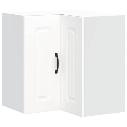 Pensile da Cucina ad Angolo Kalmar Bianco in Legno Multistrato - homemem39