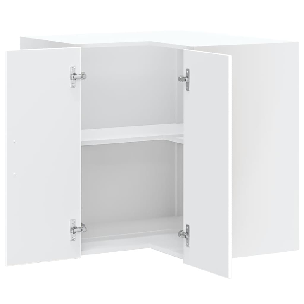 Pensile da Cucina ad Angolo Kalmar Bianco in Legno Multistrato | homemem39