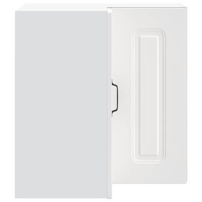 Pensile da Cucina ad Angolo Kalmar Bianco in Legno Multistrato - homemem39