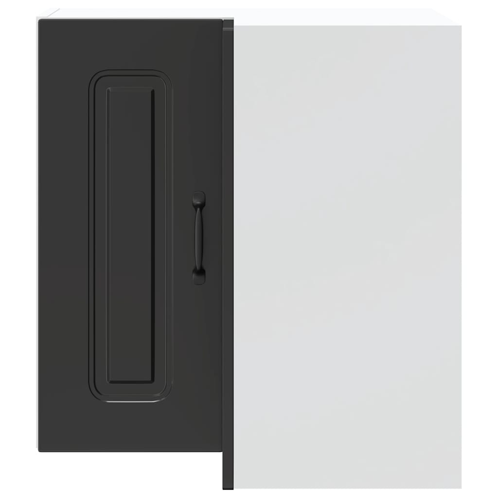 Pensile da Cucina ad Angolo Kalmar Nero in Legno Multistrato