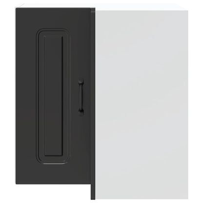 Pensile da Cucina ad Angolo Kalmar Nero in Legno Multistrato