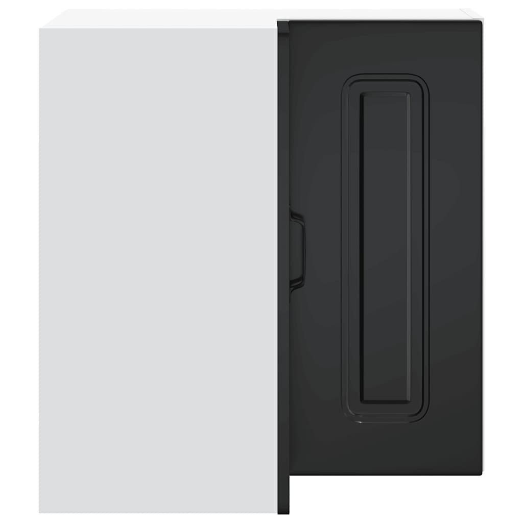 Pensile da Cucina ad Angolo Kalmar Nero in Legno Multistrato