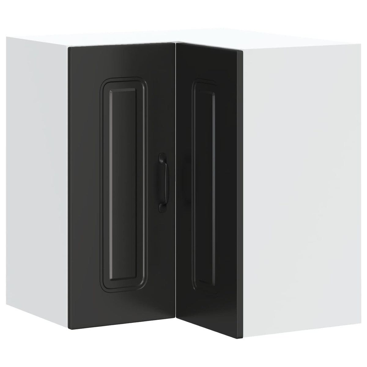 Pensile da Cucina ad Angolo Kalmar Nero in Legno Multistrato