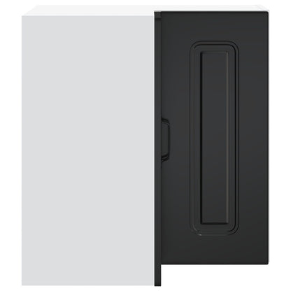 Pensile da Cucina ad Angolo Kalmar Nero in Legno Multistrato