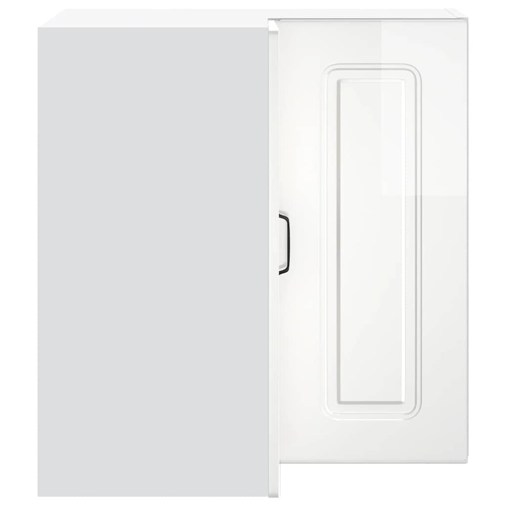 Pensile da Cucina ad Angolo Kalmar Bianco Lucido in Truciolato - homemem39