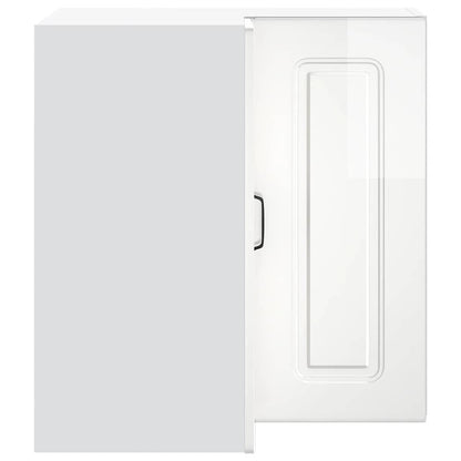 Pensile da Cucina ad Angolo Kalmar Bianco Lucido in Truciolato - homemem39