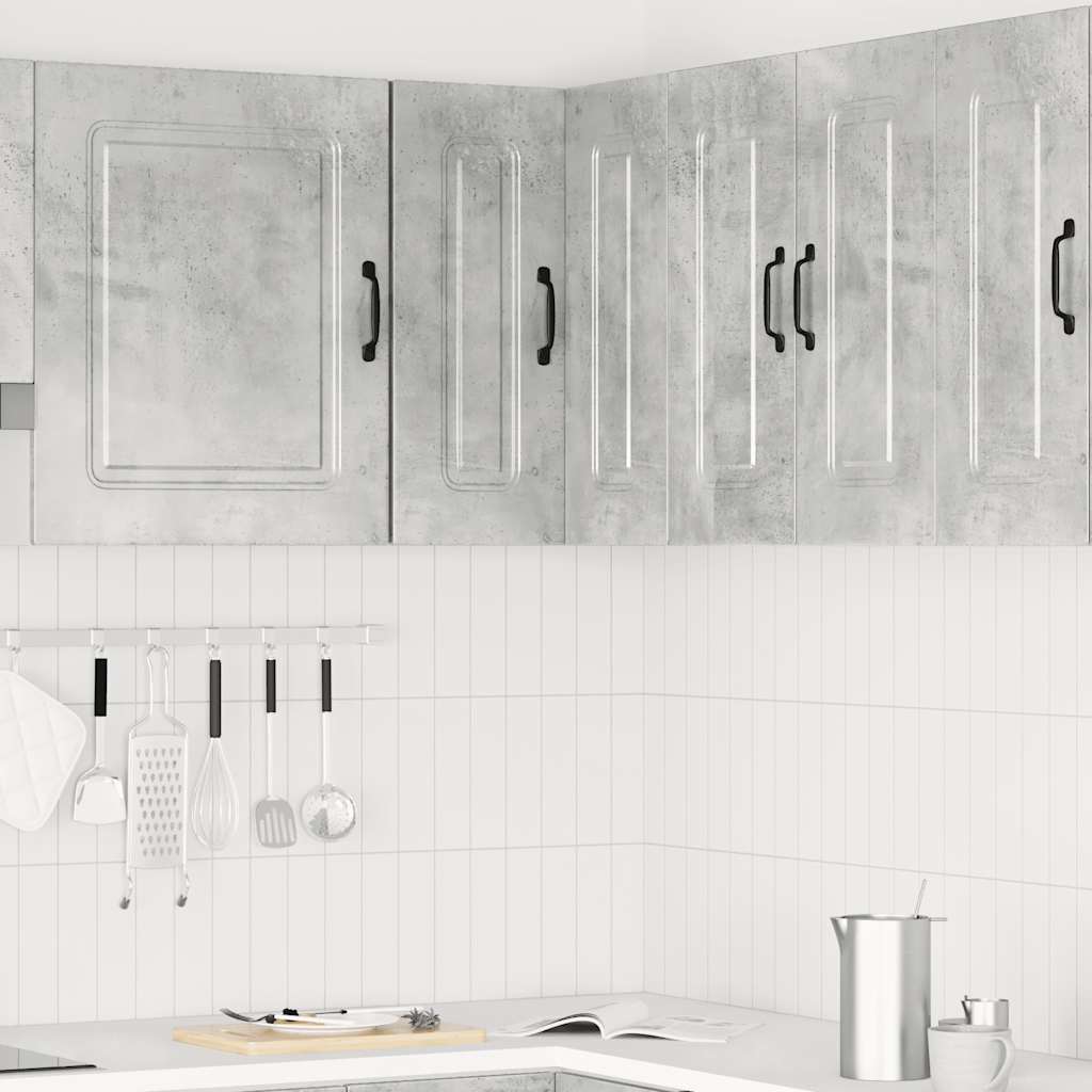 Pensile da Cucina ad Angolo Kalmar Grigio Cemento in Truciolato | homemem39