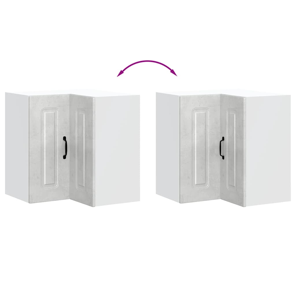 Pensile da Cucina ad Angolo Kalmar Grigio Cemento in Truciolato - homemem39