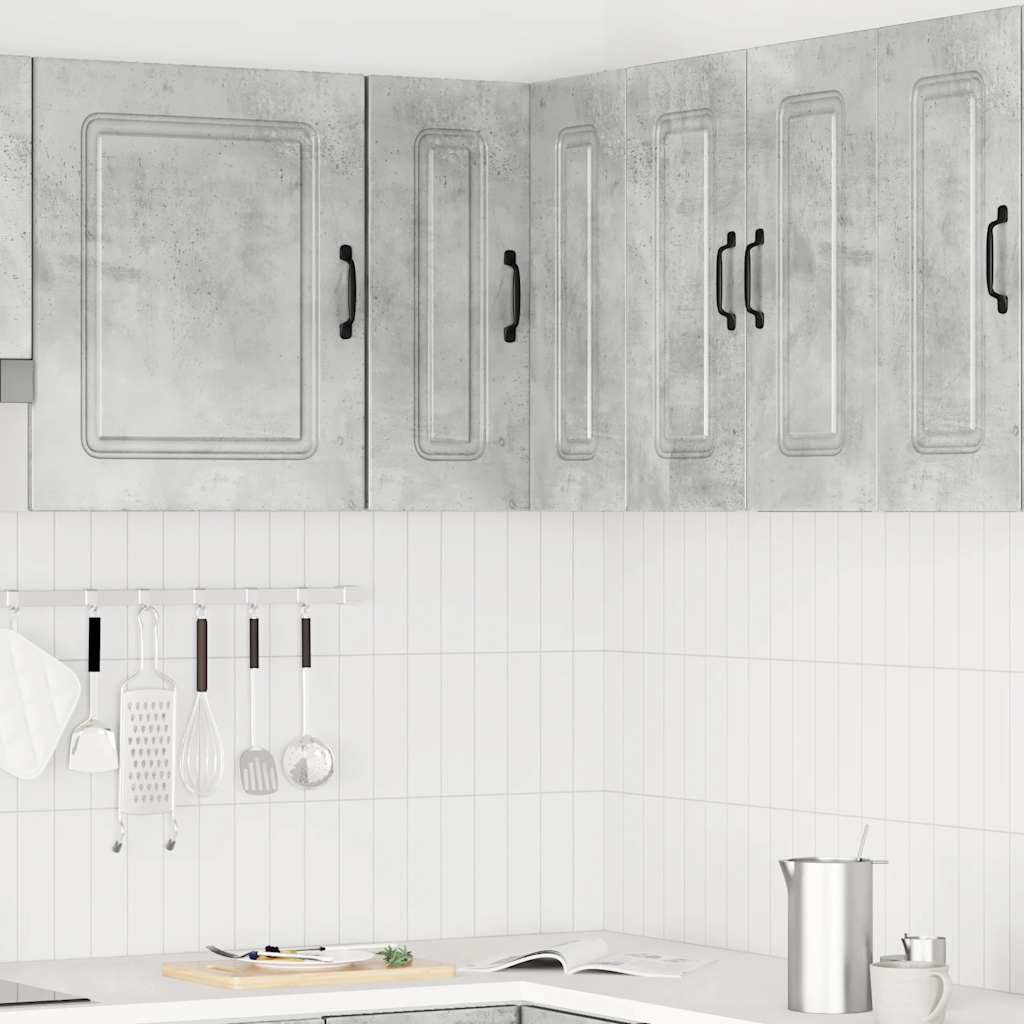 Pensile da Cucina ad Angolo Kalmar Grigio Cemento in Truciolato
