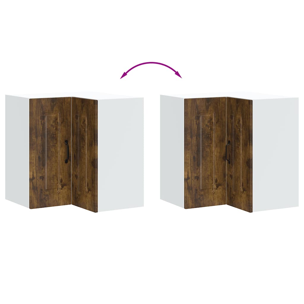 Pensile da Cucina ad Angolo Kalmar Rovere Fumo in Truciolato - homemem39