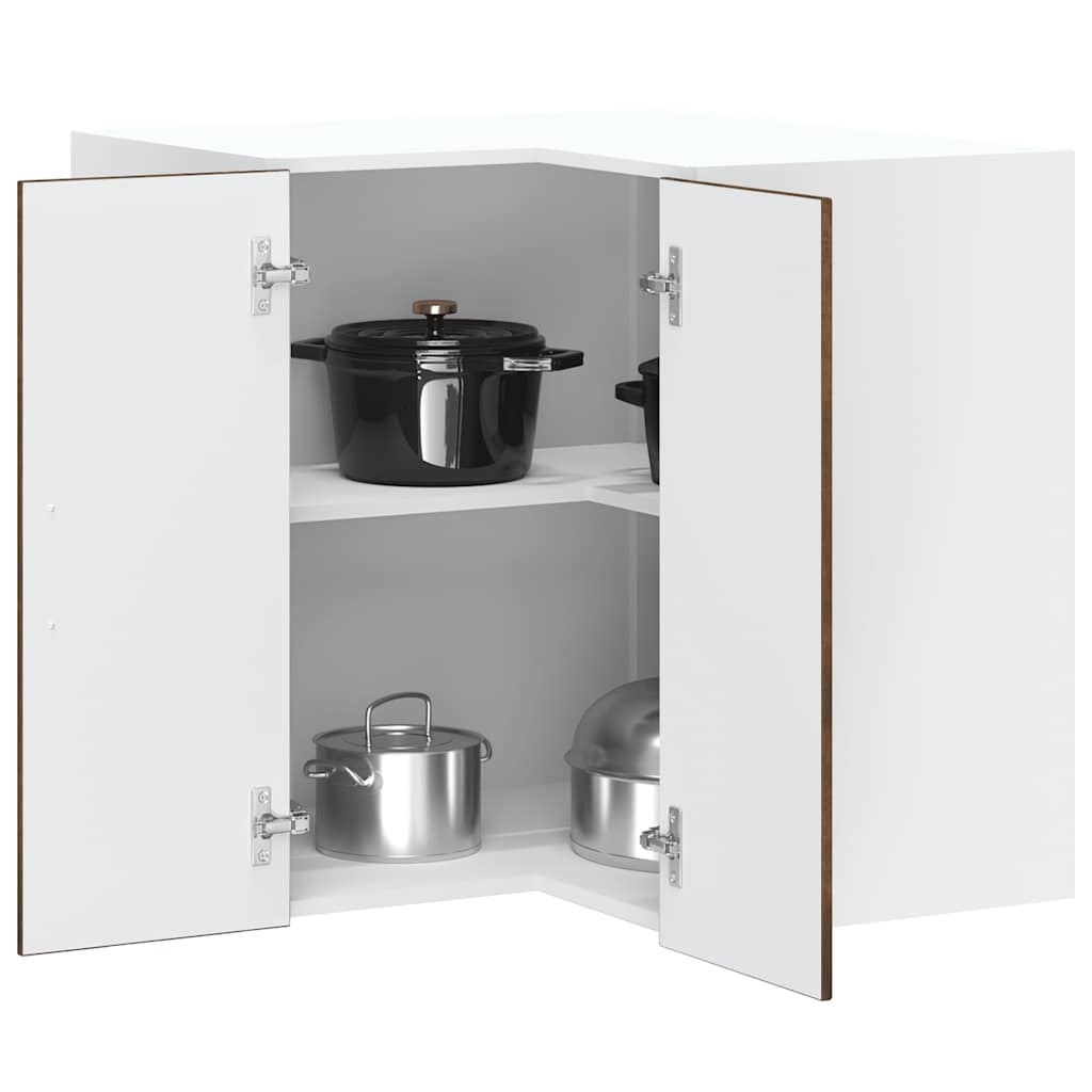 Pensile da Cucina ad Angolo Kalmar Rovere Fumo in Truciolato