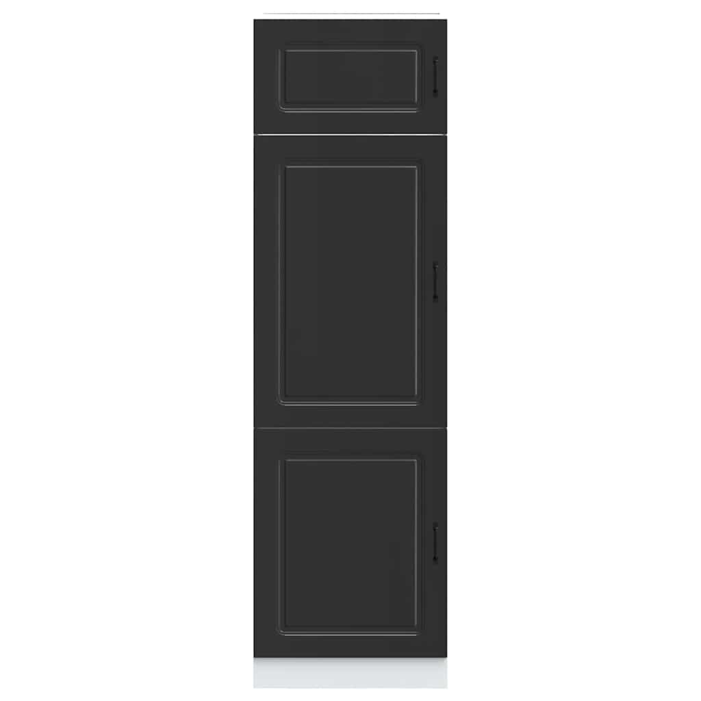 Armadio da Cucina Kalmar Nero in Legno Multistrato