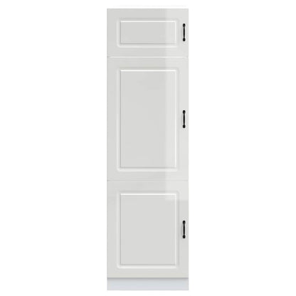 Armadio da Cucina Kalmar Bianco Lucido in Legno Multistrato