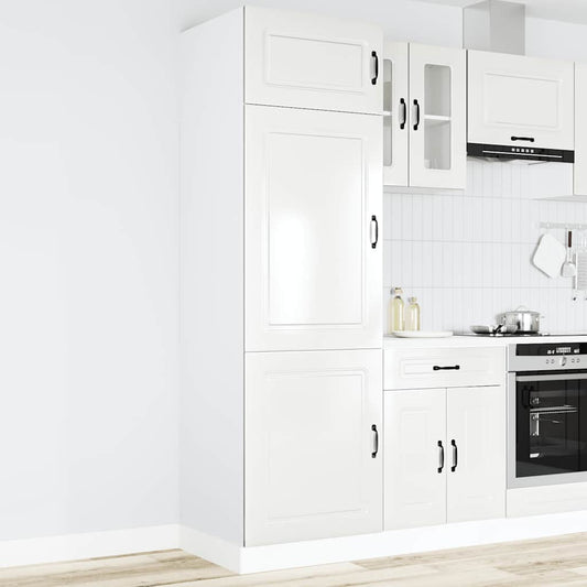 Armadio da Cucina Kalmar Bianco Lucido in Legno Multistrato