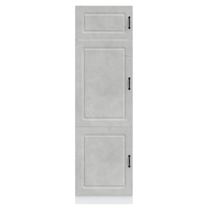 Armadio da Cucina Kalmar Grigio Cemento in Legno Multistrato