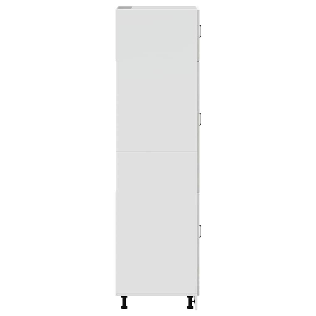 Armadio da Cucina Kalmar Grigio Cemento in Legno Multistrato - homemem39