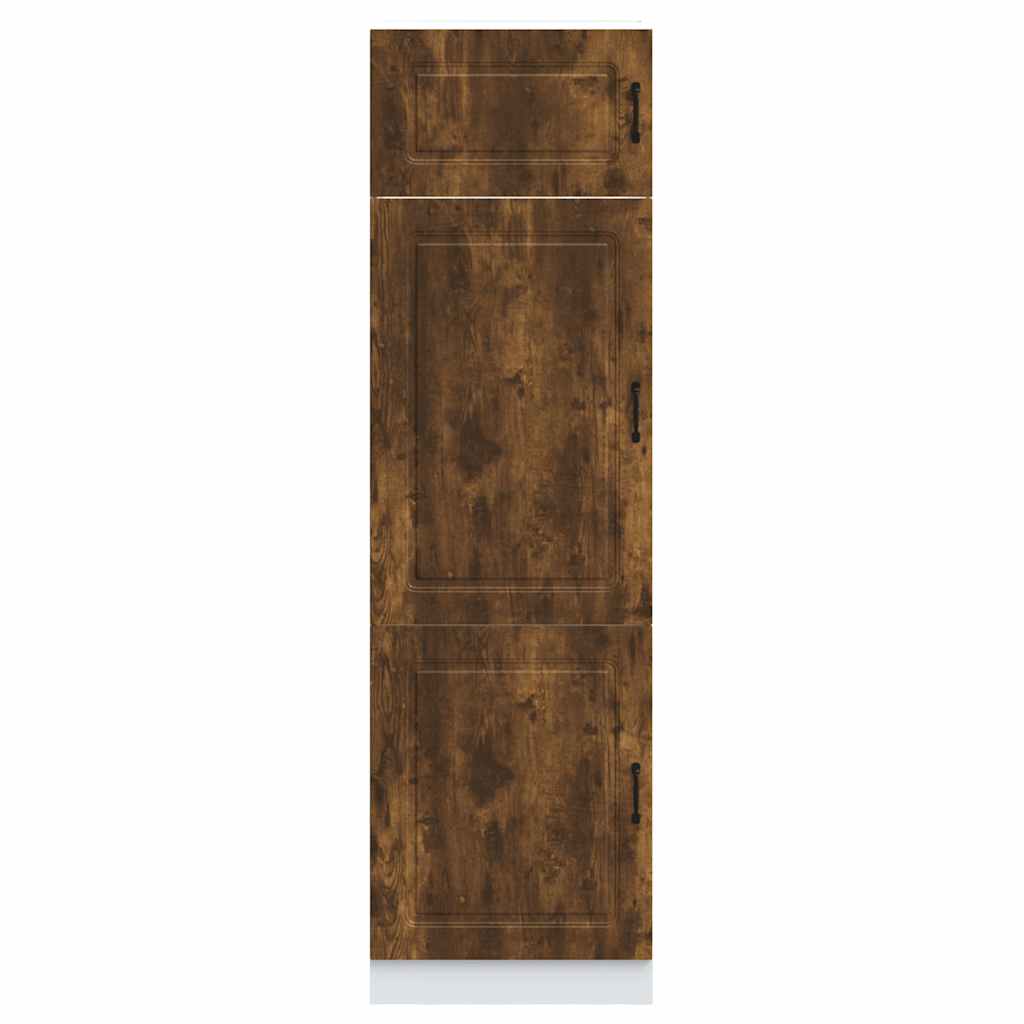 Armadio da Cucina Kalmar Rovere Fumo in Legno Multistrato