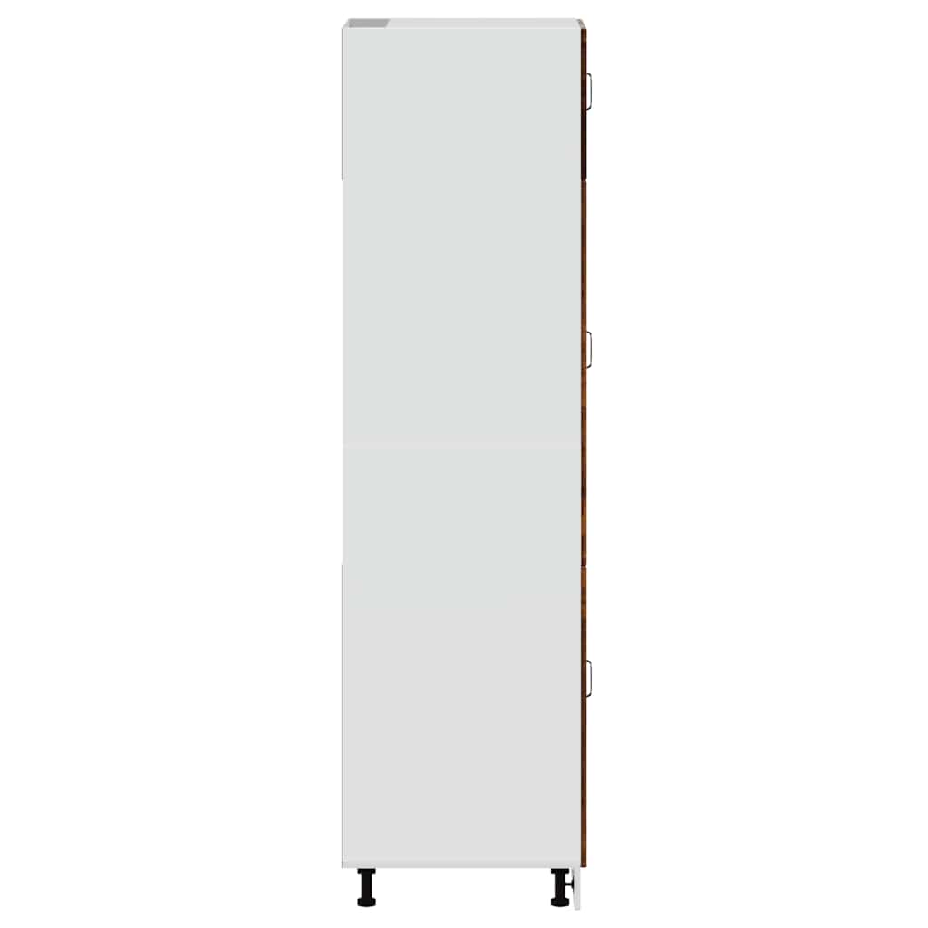 Armadio da Cucina Kalmar Rovere Fumo in Legno Multistrato | homemem39