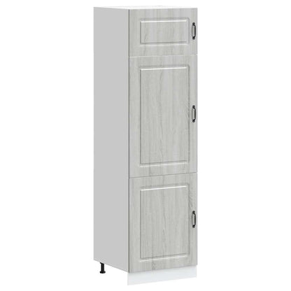 Armadio da Cucina Kalmar Grigio Sonoma in Legno Multistrato - homemem39