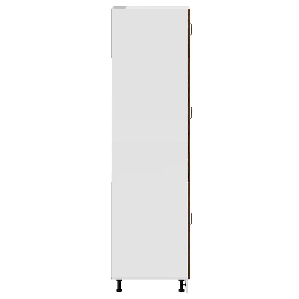 Armadio da Cucina Kalmar Rovere Marrone in Legno Multistrato