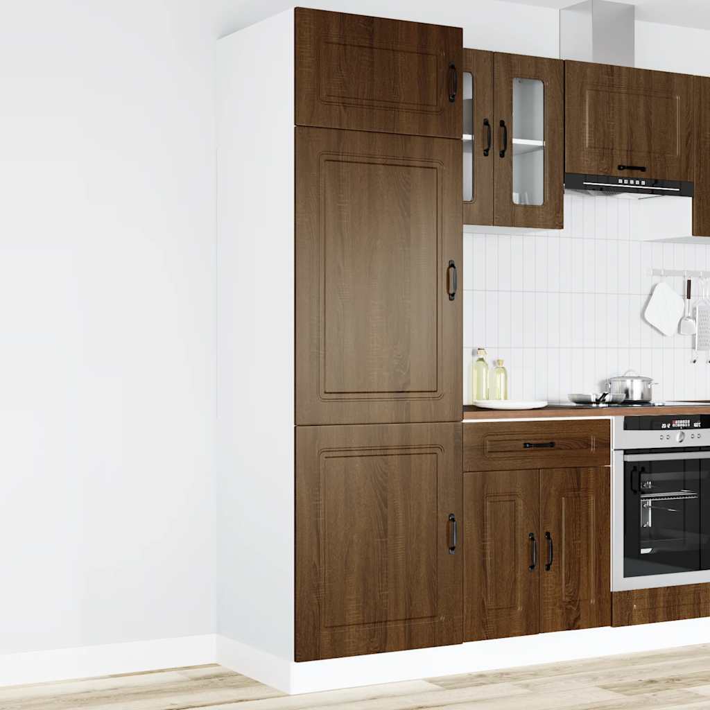 Armadio da Cucina Kalmar Rovere Marrone in Legno Multistrato | homemem39