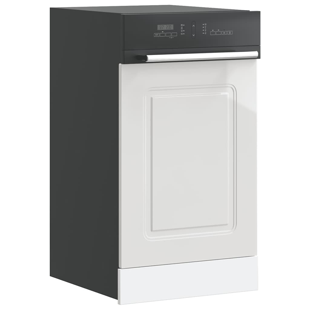 Pannello Lavastoviglie Kalmar Bianco Lucido 45x1,5x57 cm