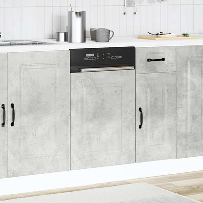 Pannello Lavastoviglie Kalmar Grigio Cemento 45x1,5x57 cm | homemem39