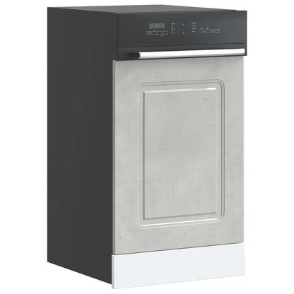 Pannello Lavastoviglie Kalmar Grigio Cemento 45x1,5x57 cm
