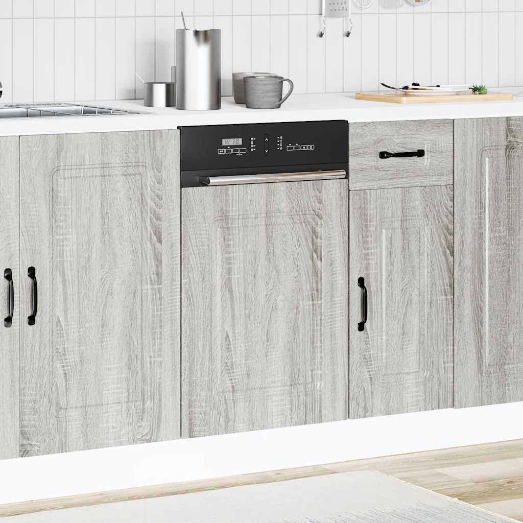 Pannello Lavastoviglie Kalmar Grigio Sonoma 45x1,5x57 cm | homemem39
