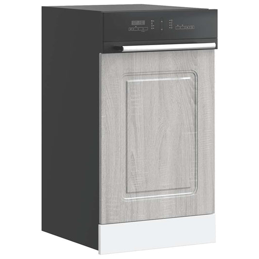 Pannello Lavastoviglie Kalmar Grigio Sonoma 45x1,5x57 cm