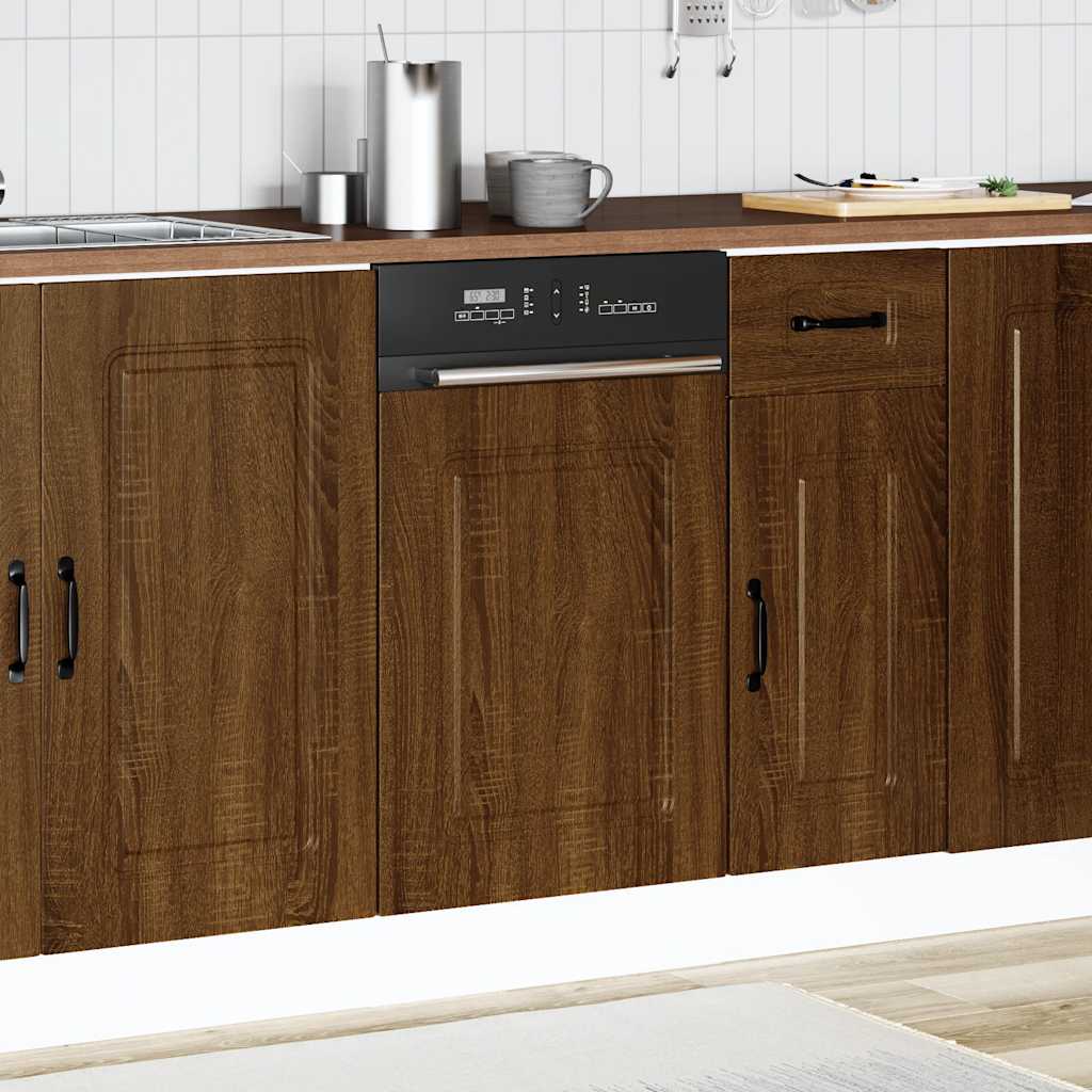 Pannello Lavastoviglie Kalmar Rovere Marrone 45x1,5x57 cm
