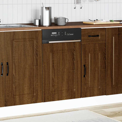 Pannello Lavastoviglie Kalmar Rovere Marrone 45x1,5x57 cm
