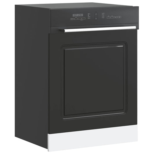 Pannello Lavastoviglie Kalmar Nero 60x1,5x57 cm in Truciolato | homemem39