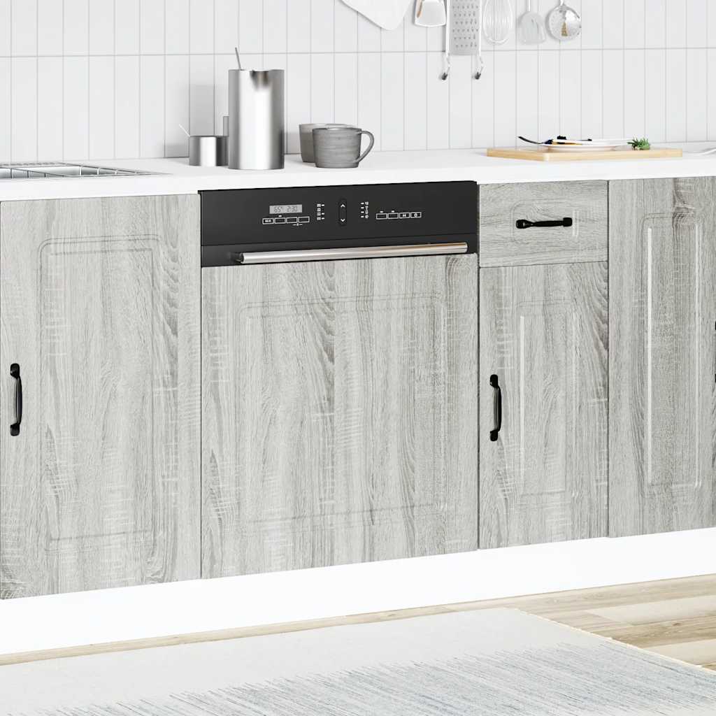 Pannello Lavastoviglie Kalmar Grigio Sonoma 60x1,5x57 cm | homemem39