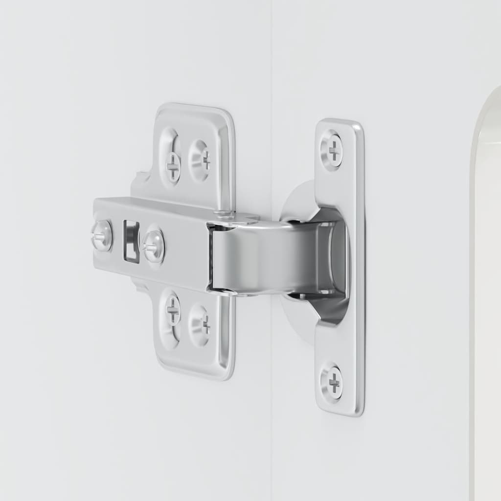 Pensile da Cucina con Porta in Vetro Kalmar Bianco Lucido - homemem39