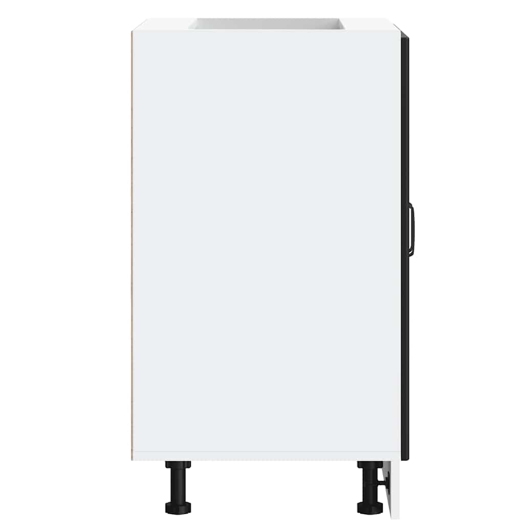 Mobile Base Lavello Lucca Nero in Legno Multistrato - homemem39