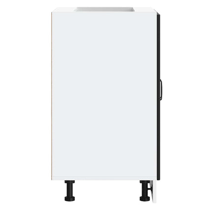 Mobile Base Lavello Lucca Nero in Legno Multistrato - homemem39