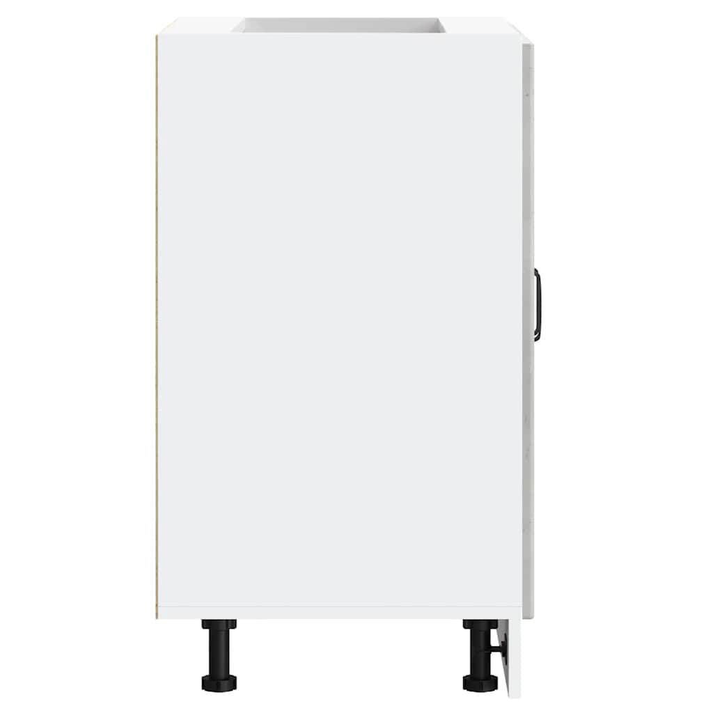 Mobile Base Lavello Lucca Grigio Cemento in Legno Multistrato - homemem39