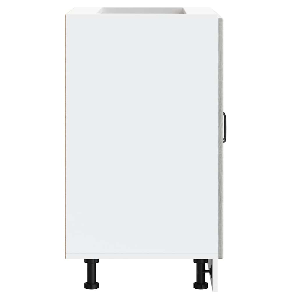 Mobile Base Lavello Lucca Grigio Sonoma in Legno Multistrato - homemem39