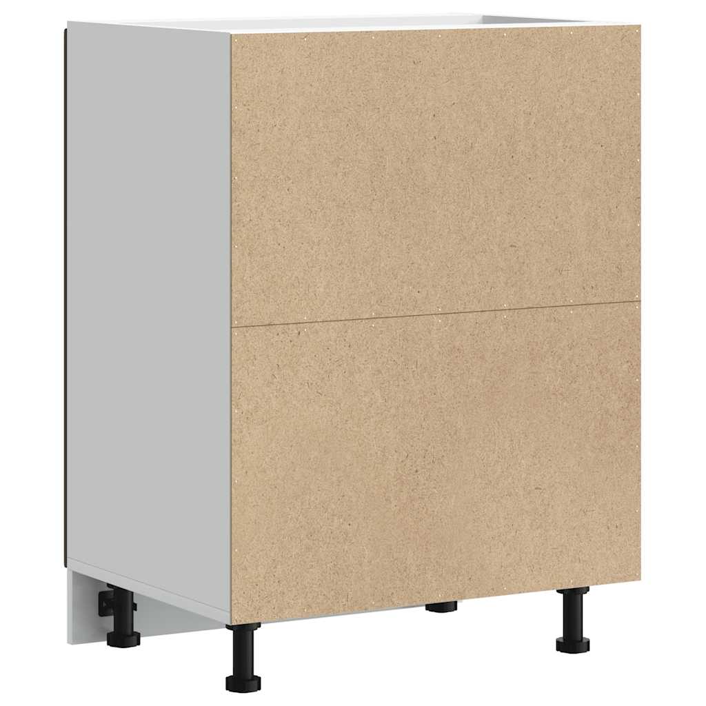 Mobile Base Lavello Lucca Rovere Marrone in Legno Multistrato - homemem39