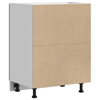 Mobile Base Lavello Lucca Rovere Marrone in Legno Multistrato - homemem39