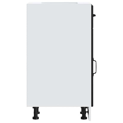 Base da Cucina Lucca Nero in Legno Multistrato - homemem39