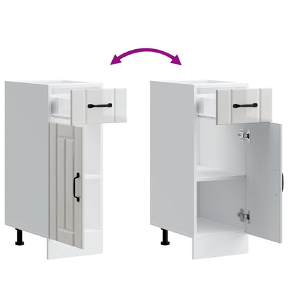 Base da Cucina Lucca Bianco Lucido in Legno Multistrato - homemem39