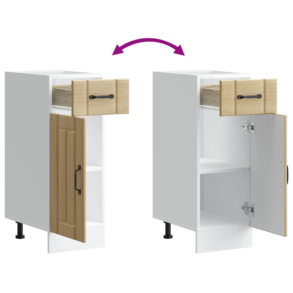 Base da Cucina Lucca Rovere Sonoma in Legno Multistrato - homemem39