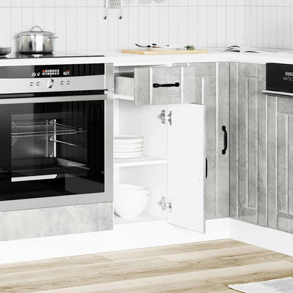 Base da Cucina Lucca Grigio Cemento in Legno Multistrato - homemem39